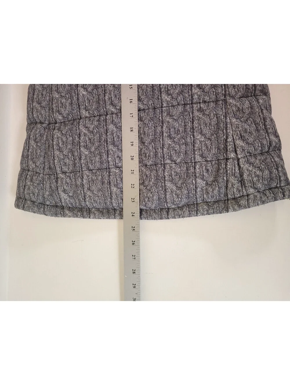 North face goose down vest grey womens small sweater print